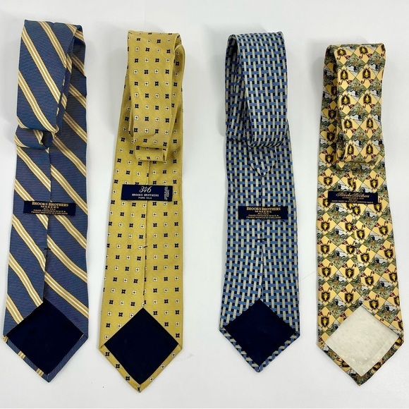 Vintage Brooks Brothers Makers Preppy Old Money Silk Neck Tie Golfer Stripes - Picture 1 of 15